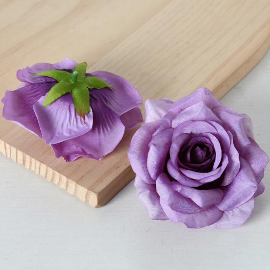 5 Stück Künstliche Rosenblütenköpfe Realistische Falsche Seidenrosenköpfe für Zuhause DIY Blumenwand Hochzeitsparty Geburtstag Babyparty Dekoration