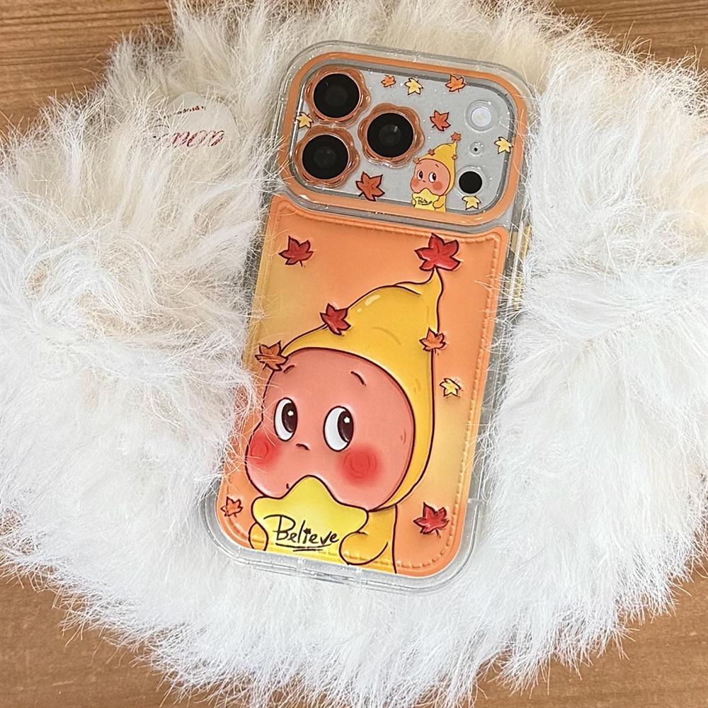 

Cartoon Star Embossed Anti-Fall Case for iPhone 15/16/17 Pro Max iPhone 15