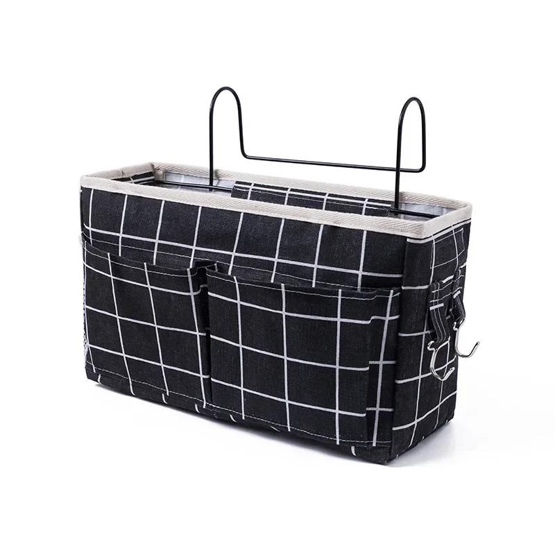 

Multi Pocket Bedside Hanging Organizer Large Capacity Dorm Storage Basket Bunk Bed Wall Mount Caddy Bedroom Tidy Holder 30x11x19cm