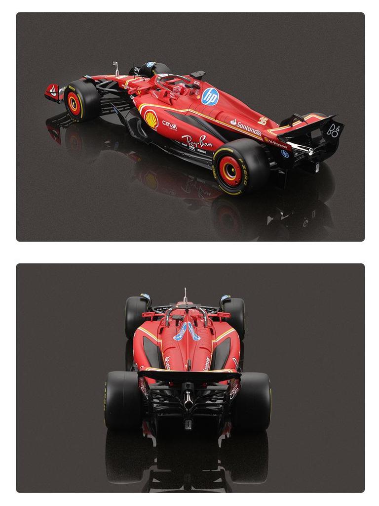 Bburago Ferrari SF24 1:18 Formula 1 Alloy Racing Car Model (2024)