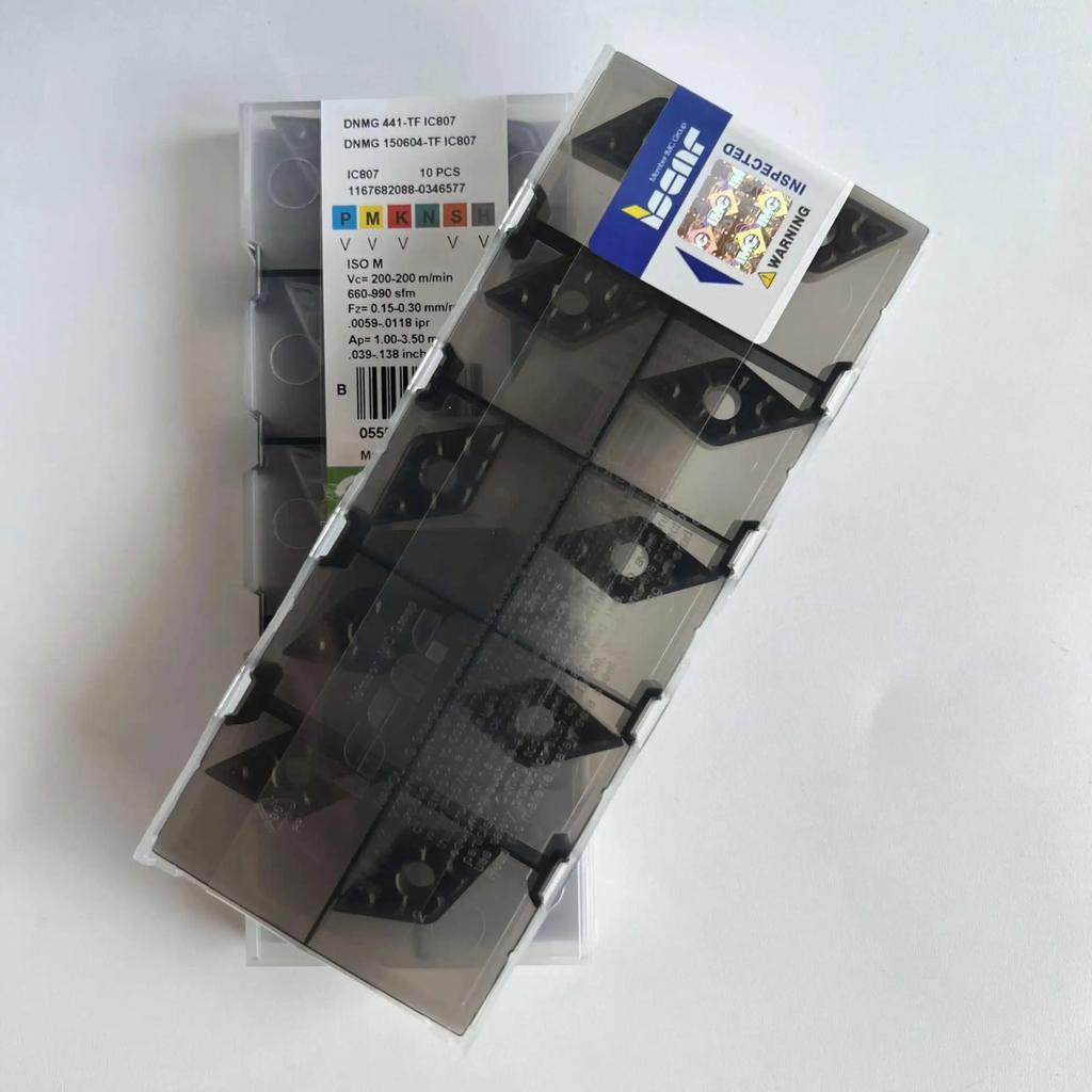 ISCAR / DNMG150604-TF IC807 /Industrial indexable Carbide Inserts 10 PCS