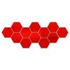 6/12pcs 3D Mirror Wall Sticker Hexagon Decal Home Decor DIY Self-adhesive Mirror Decor Stickers Art Wall Decoration 126mm Large