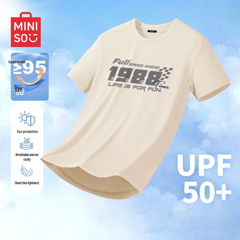 

MINISO Men s Quick-Dry Mesh Cooling T-Shirt M