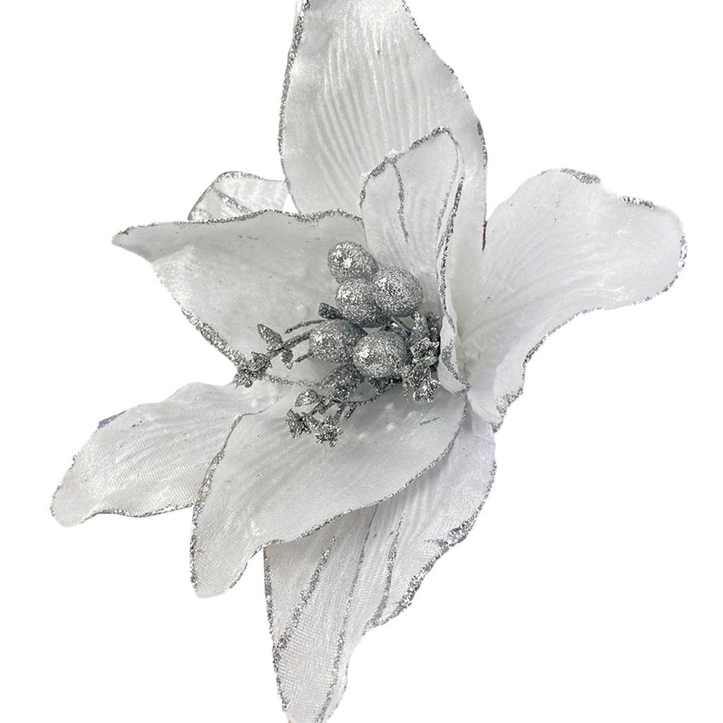 Beautiful Ornament Decoration Poinsettia Christmas Atmosphere