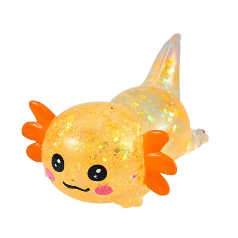 

Entertaining Ergonomic Shape Axolotl Squeeze Toy Soft TPR Materials Handheld Relaxation Gadgets for Anxiety Relief
