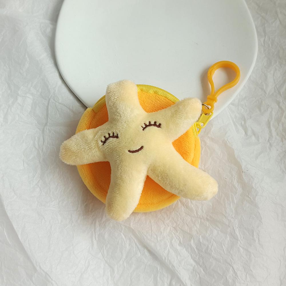 Creative Purse Cartoon Frog Animal Cute Zipper Plush Three-dimensional Coin Purse Pouch Purse Earphone Wallet Key Bag