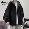JEEP SPIRIT Men's Hooded Windbreaker Jacket 2212