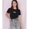 [JILL by JILLSTUART] Embroidered Logo T-Shirt Organic Cotton [White Silver/FR]
