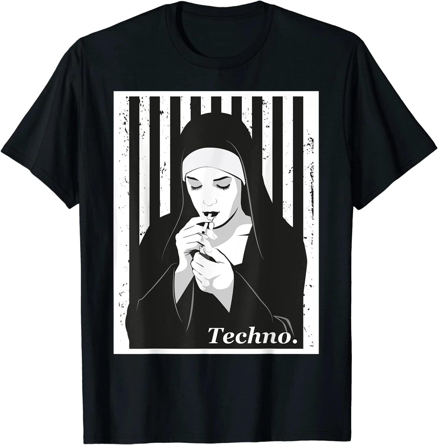 Techno Nun, Techno Hardstyle Nun T-Shirt XL