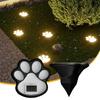 4Pcs Intelligent Light Control Dog Cat Animal Paw Print Light Path Lawn Lamp  Home Decor