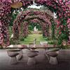 Romantic Flowers Photo Wallpaper 3d Rose Wreath Large Mural For Living Room Bedroom Wall Paper Home Decor