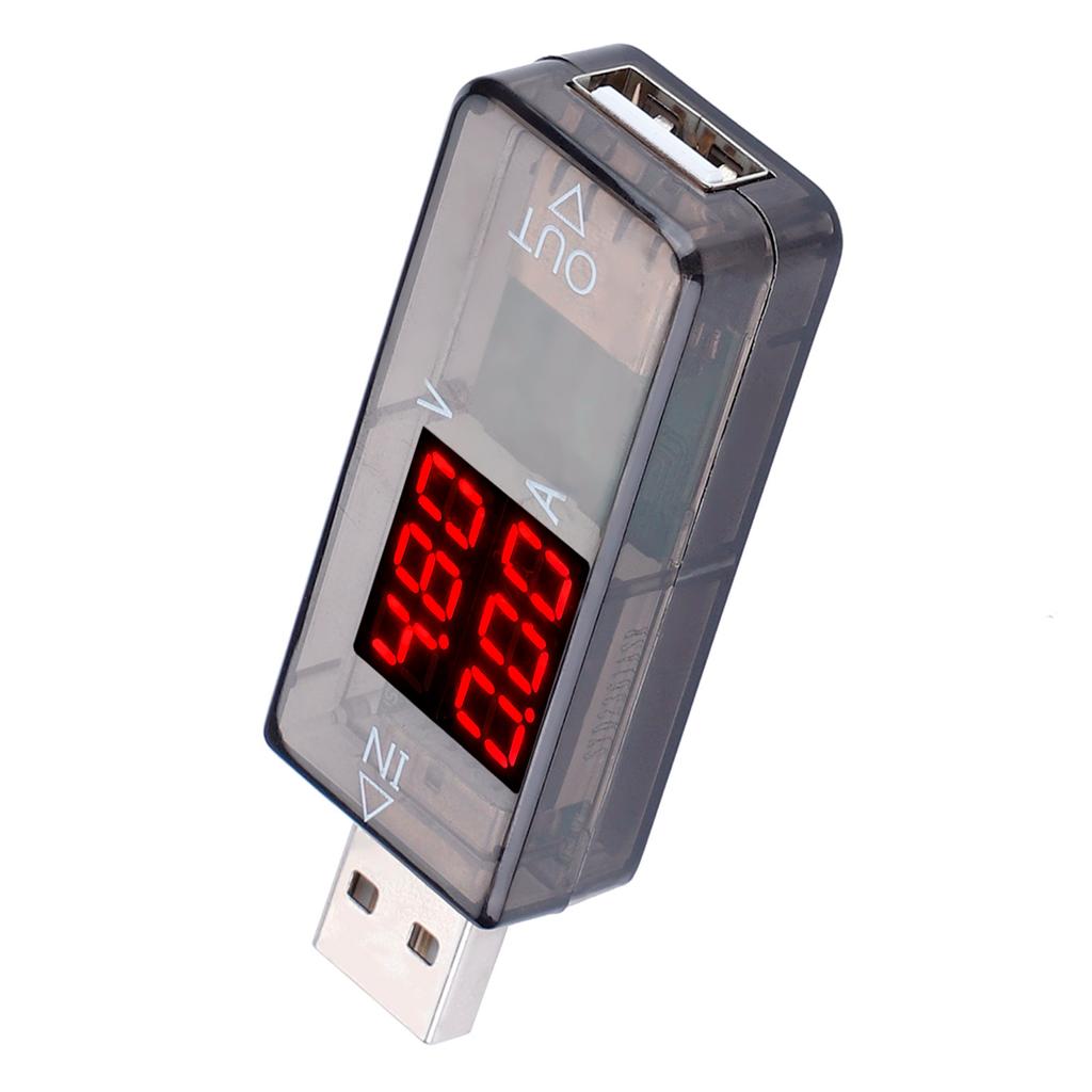 USB Color LCD Voltmeter Ammeter Current Meter Multimeter r USB Tester (Blue)
