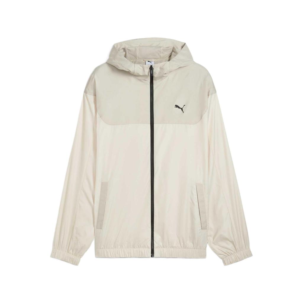 Puma Comfortable Solid Color Simple Casual Zip Long Sleeve Jacket Men Jackets Beige 687549-87