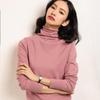 Maglione pullover a collo alto in pile da donna - Versatile e vestibilità aderente