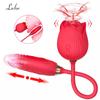 Rose Thrusting Dildo Sací vibrátor Žena klitoris Sucker Stimulátor Vibrační Love Egg Zboží pro dospělé Sexy hračky pro ženy