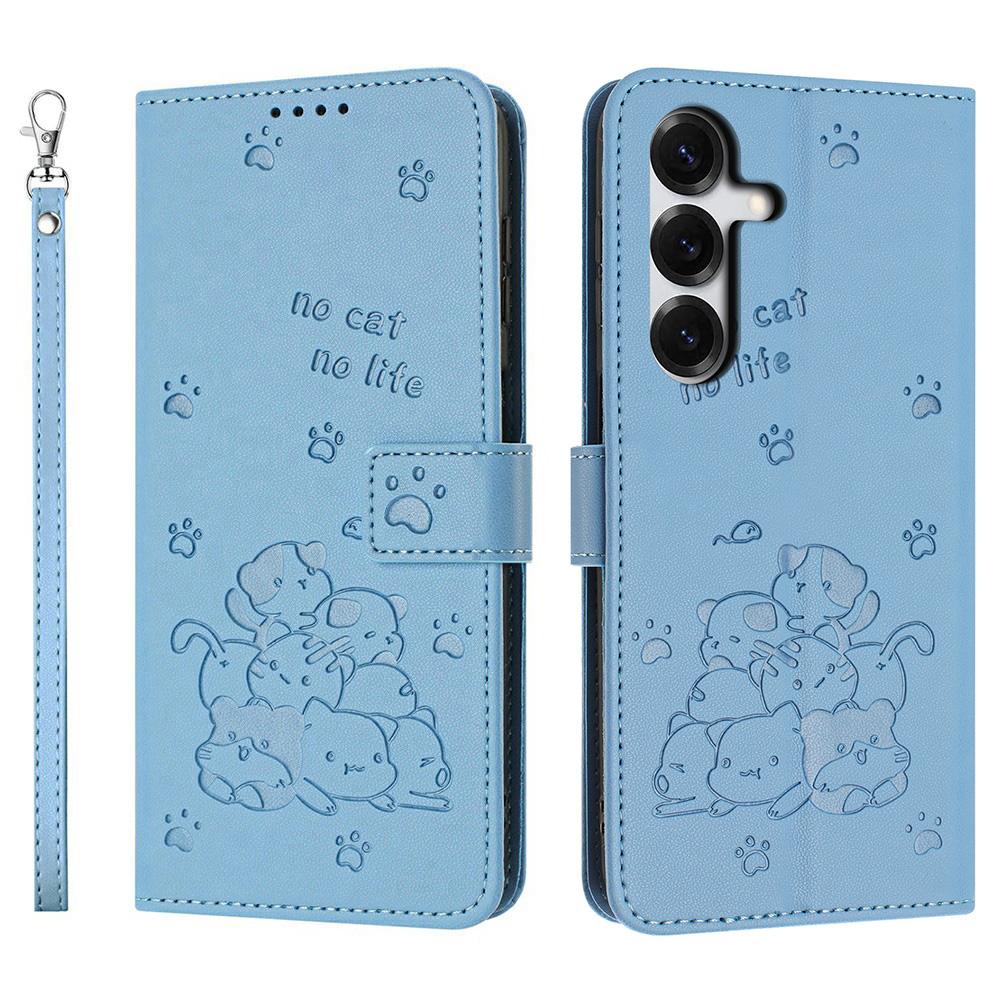 Wallet Case For Samsung Galaxy S26 / S26 Pro Cats Imprint Leather Phone Cover with Strap