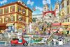 Epoch PEANUTS Snoopy In Rome 1053-Piece Super Small Jigsaw Puzzle 31-710s, 26cm, Glue and Spatula Included