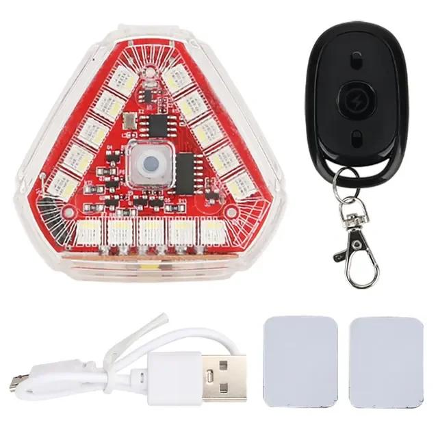 

Треугольный пульт дистанционного управления беспроводной светодиодный мини-стробоскоп для самолета, автомобиля, мотоцикла, мотоцикла, предупреждающий о столкновении, сигнальная лампа-индикатор