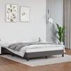 346902 vidaXL Bed Frames Grey 140x190 Cm Faux Leather