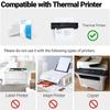 Kompatibilität Thermodruckpapier Gefaltetes Thermopapier Mehrzweck Weiß Schnelltrocknend Klarer Druck 100 Blatt für Zuhause