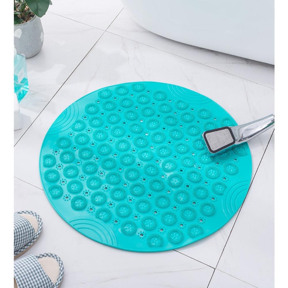 Cup Textured Surface With Drain Hole Drainage Bathtub Mat Massage Foot Pad Bath Mat Bathroom Carpet