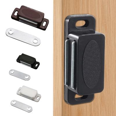 1 Set Cabinet Magnet Latch Door Catches Kitchen Cupboard Wardrobe Closet Drawer Magnetic Closer Home Furniture Hardware Plastic