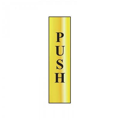 Scan Sign: Push (vertical)