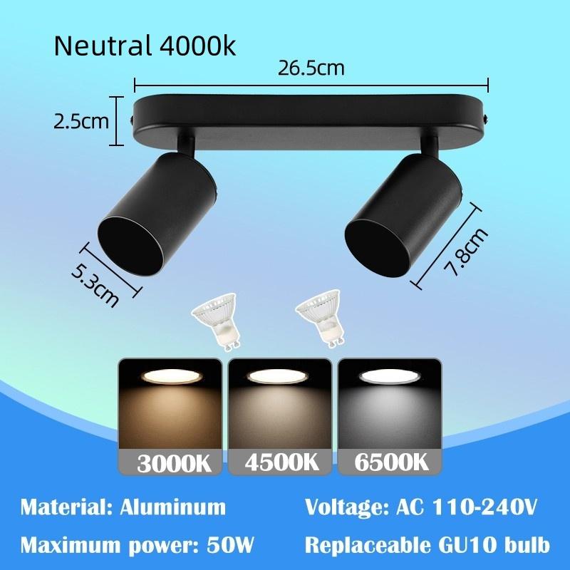 Household Minimalism LED Ceiling Lights Indoor Lighting Track Rail Lamp Replaceable Bulb Ceiling Spotlight