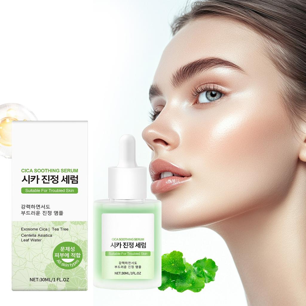 Ampoule For Sensitive Skin With Centella Asiatica Help Reduce Redness And Breakouts. Low-irritating, Moisturizing & Soothing Serum(30ml
