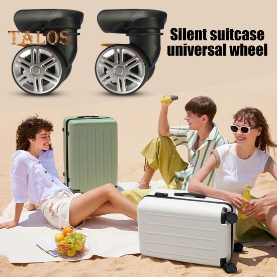 1 Paar Universal-Ersatzräder, geräuscharm, zweireihig, groß, Trolley-Gepäckrad, Reparatur, Reisekoffer, Teile, Zubehör, Rad