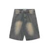 APOSTROPHE COMMA Horizon Middle Wide Denim Shorts_Washed Black
