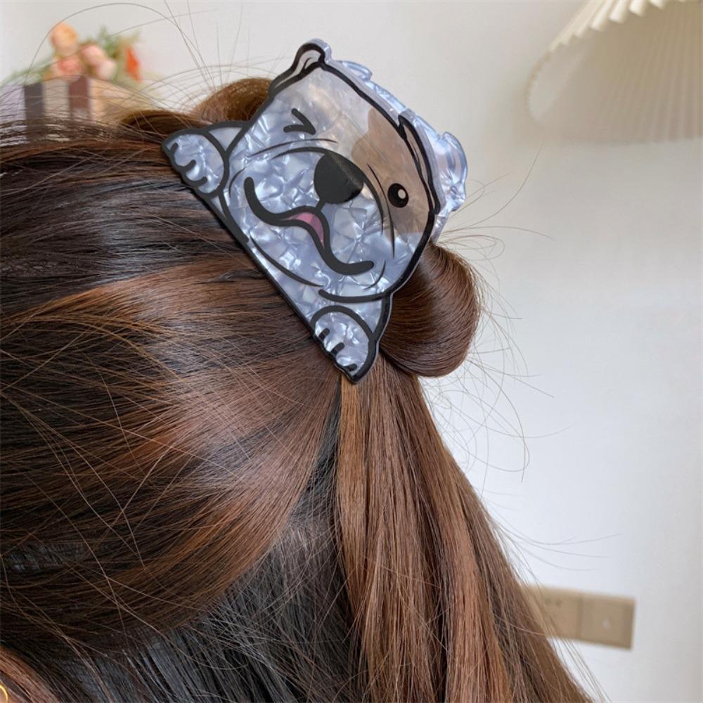 Acrylic Cartoon Dog Hair Claw Puppy Hair Clip Lovely Small Shark Clip  Girls