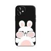 Cute Rabbit Bear Couple Paired Phone Case For iPhone 16 14 13 12 11 15 Pro Max Plus Mini SE3 XR Soft Lovers Cover Fundas Coques