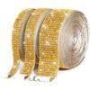 1/5/10Yards Self Adhesive Rhinestone Ribbon Bling Crystal Diamond Ribbon Roll Wrap Glittering Rhinestones Sticker for Decoration