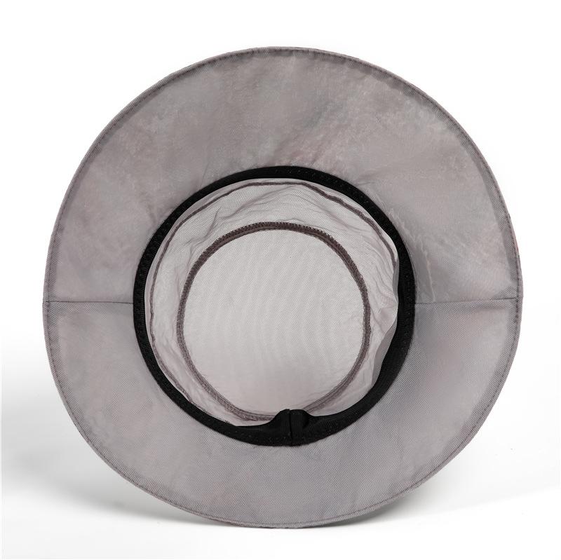 Elegant Begonia Print Organza Derby Hat - Lightweight Sun Bucket Hat for Women's Outdoor Travel and Beach - Perfect Mother's Day Gift