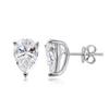 OEVAS 0.5-4Carat Pear Cut Moissanite Stud Earrings 100% S925 Silver Waterdrop Lab Diamomd Ear Studs for Women Fine Jewelry Gift