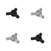 10pcs 57585 Axle Connector Hub with3 Axles Block Moc Accessories Compatible with Bricks DIY Children Toys Assembly