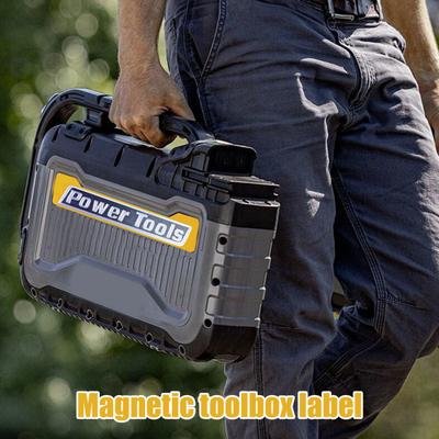 12/14 ks Magnetické štítky na nářadí Opakovaně použitelné 3D tištěné štítky organizérů na nářadí Ocelové boxy na nářadí Vozíky Zásuvky Skříně Štítky pro organizaci markerů