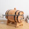 3L Oak Barrel for Red Wine - Wooden Horizontal Gift Cask