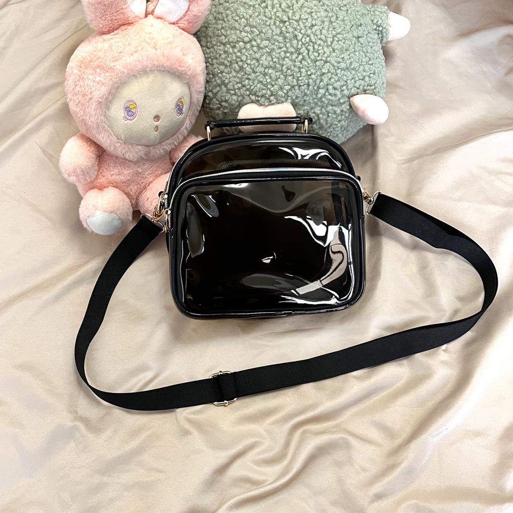 Transparent PVC Single Shoulder Crossbody Bag - Simple Women's Jelly Doll Bag