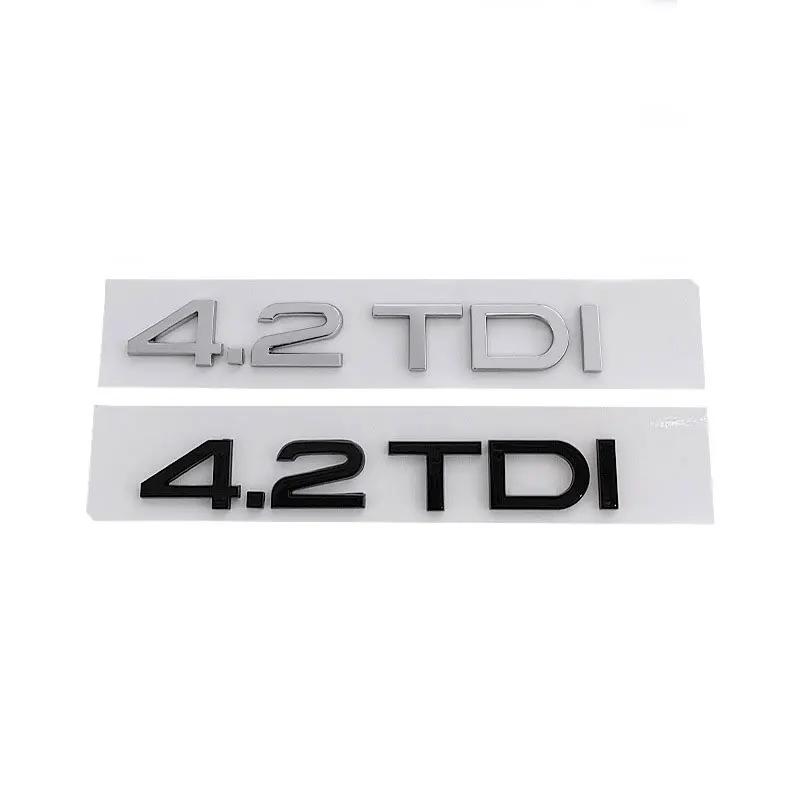 2.0TDI 3.0TDI 1.9 4.2 4.5 5.5 5.0 TDI car sticker for q2 S4 6 SQ3 RS5 78TTS refit tail displacement label car accessories