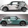 2pcs Union Jack Car Side Door Sticker Auto Body Stripe Decal Decoration For MINI Cooper JCW Countryman R60 R55 R56 F55 F56 F60