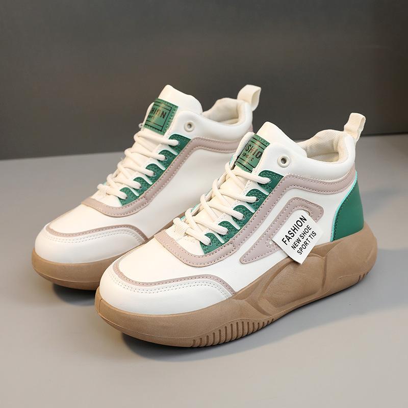 

[Customized] YB6020-5 new simple women s shoes 2025 spring and autumn Korean version heightened thick-soled versatile casual shoes 40