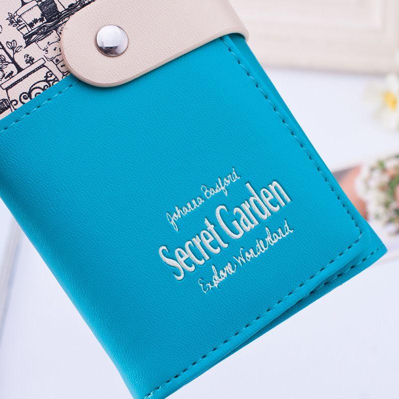 Secret Garden 2019 Artificial Leather Wallet Women Purse Fashion Pastoral Fresh