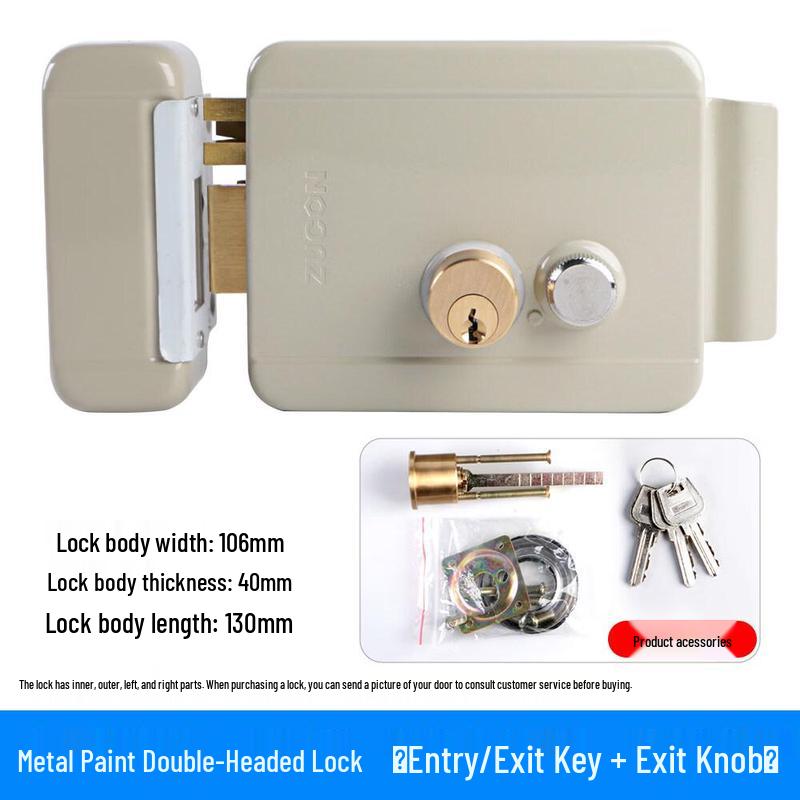 ZUCON Stainless Steel Electric Access Control Lock CN plug (adapter included)