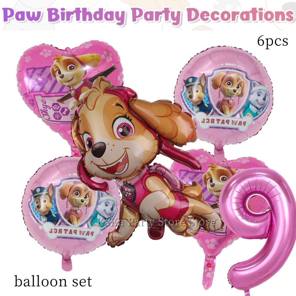 Paw Patrol Birthday Party Decor Dog Skye Disposable Tableware Tablecloth Cup Plate Baby Shower Kids Gift Girl Boy Party Supplies