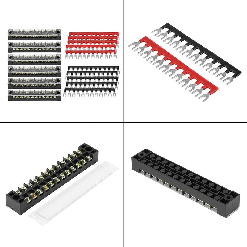 600V 15A Screw Terminal Block Dual Row 12 Positions 600V 15A Screw Terminal Block Pre ulated Terminal Barrier Strip