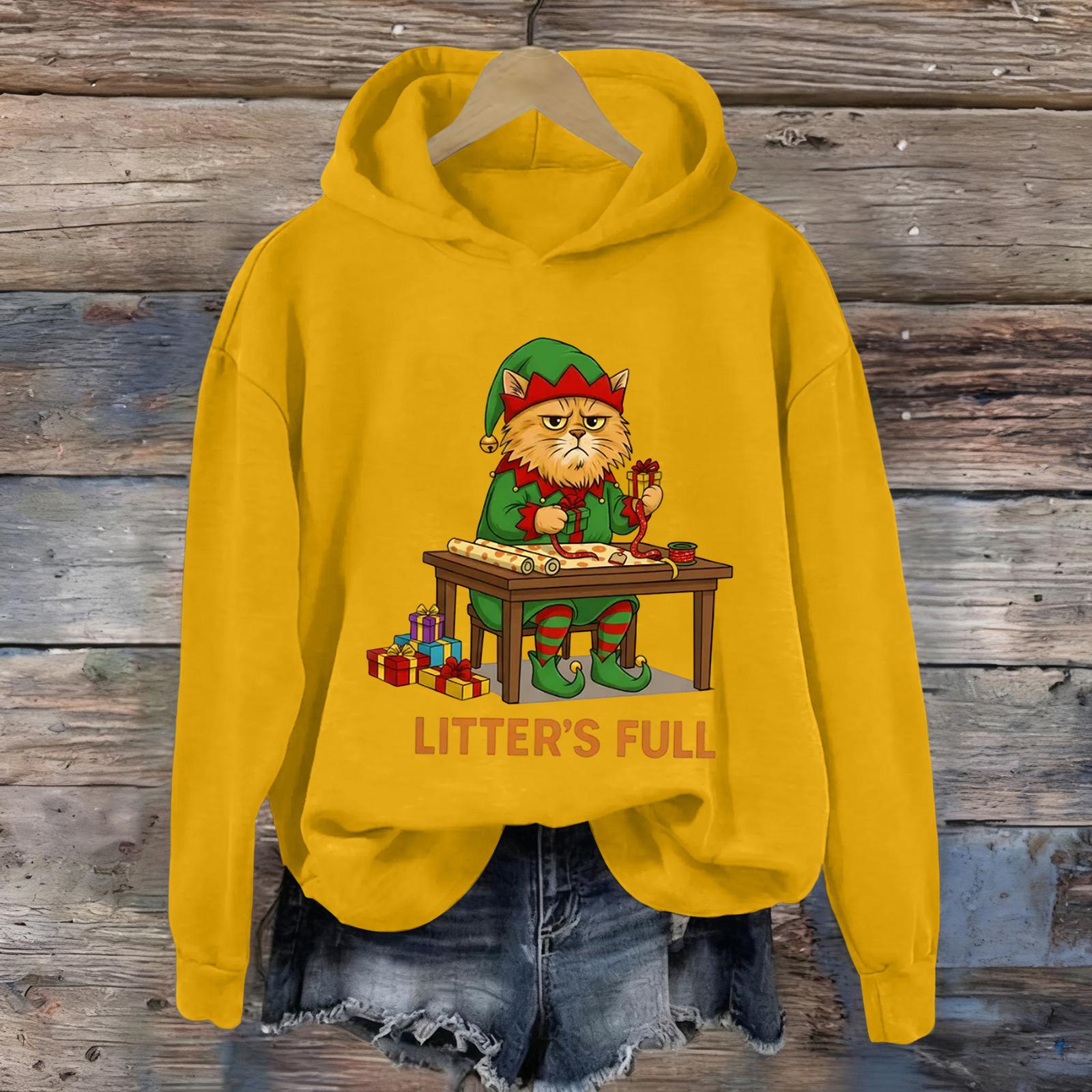 

Женская мода Повседневные универсальные толстовки на каждый день с длинным рукавом и капюшоном XL жёлтый