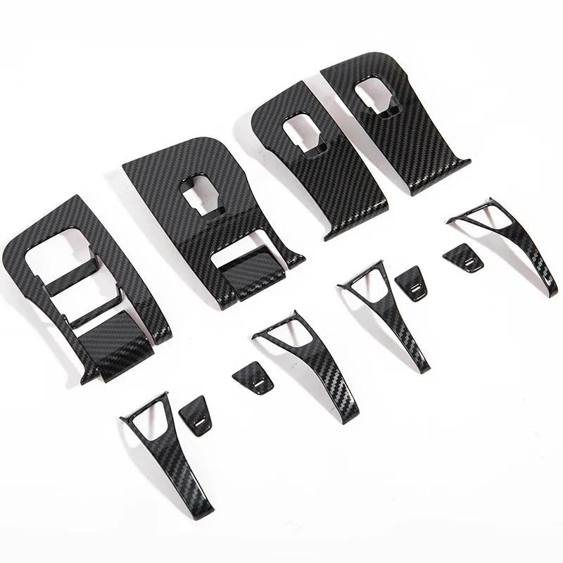 Window Lifter Switch Buttons For Tesla Model 3 Y Cover Trim Frame Sticker Carbon Fiber ABS LHDCar Interior Accessories 2017-2025
