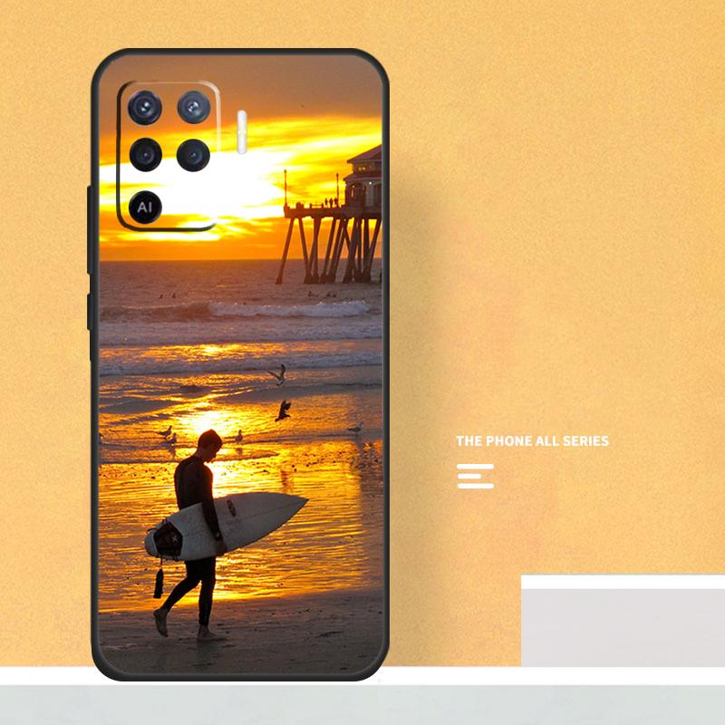 

California Surfing Waves Case For Oppo A18 A38 A58 A78 A98 A5 Pro A6 A15 A54 A74 A94 A17 A57 A80 A60 A40 A16 A76 A96 OPPO A60 4G
